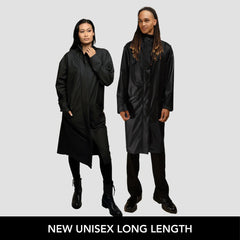 Hairbrella Satin-Lined, Waterproof, Unisex Long Rain Jacket