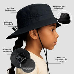 Satin-Lined, Waterproof Kid's Sun Hat
