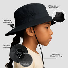 Satin-Lined, Waterproof Sun Hat Kids, Bundle (2)