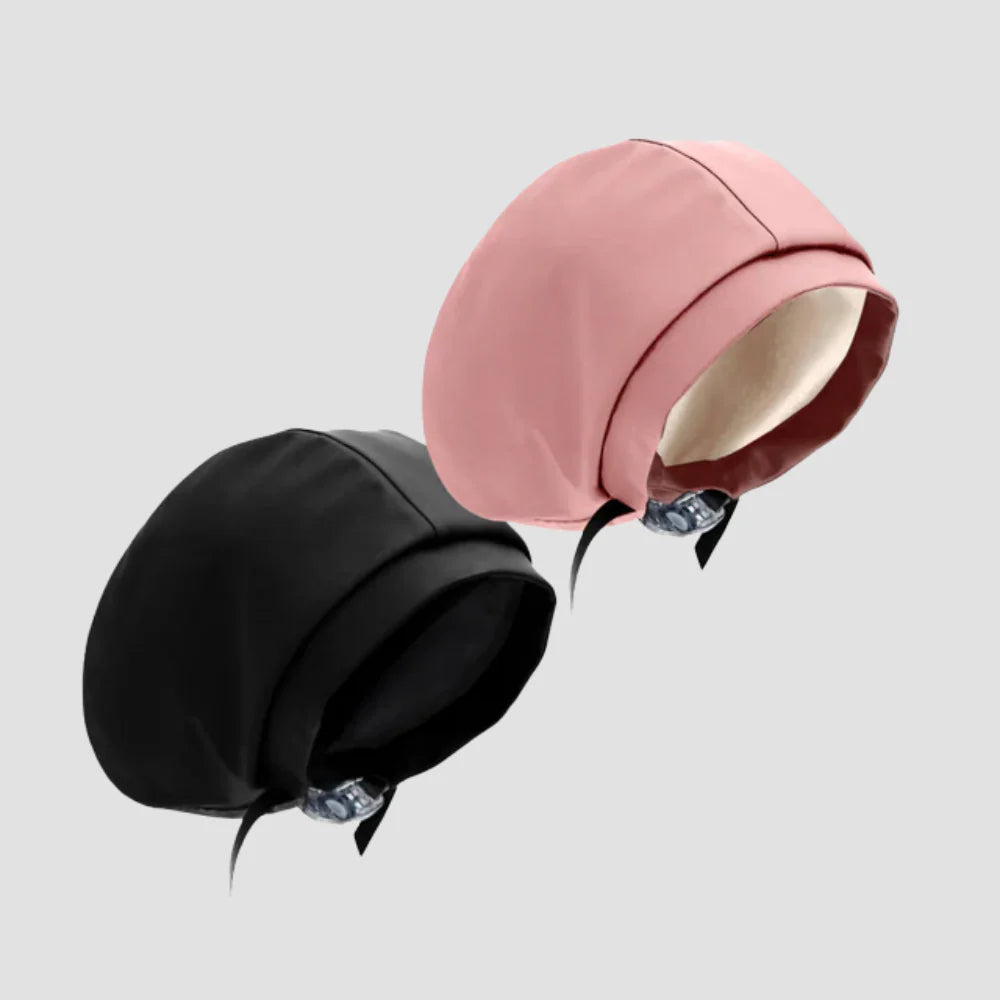 Hairbrella Satin-Lined Waterproof, Adjustable Swim Cap, Blush Bundle (2)