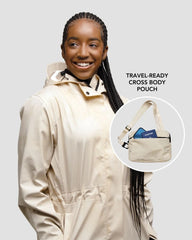 Satin-Lined Packable, Waterproof Lite Rain Jacket