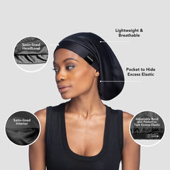 Singles Day Self-Care Trio: 1 Sleep Cap, 1 Shower Cap & A Free Headband